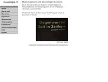 Tablet Screenshot of museologie.ch